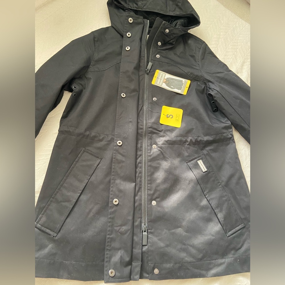 Hunter Ladies' Rain Jacket Water Resistant Cotton Smock. - Picture 7 of 16